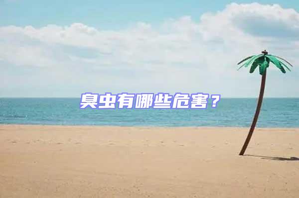 臭蟲有哪些危害？