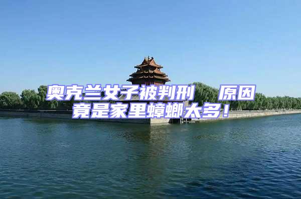 奧克蘭女子被判刑  原因竟是家里蟑螂太多！