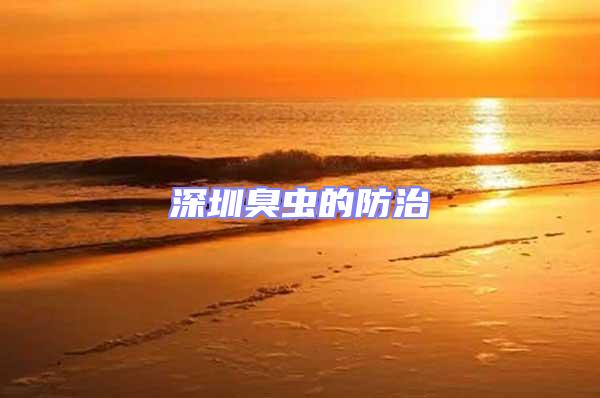 深圳臭蟲的防治