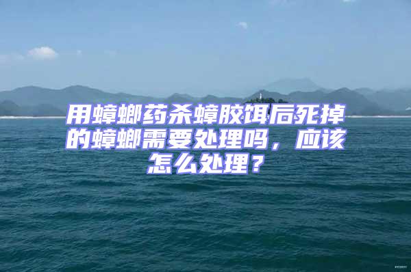 用蟑螂藥殺蟑膠餌后死掉的蟑螂需要處理嗎，應該怎么處理？