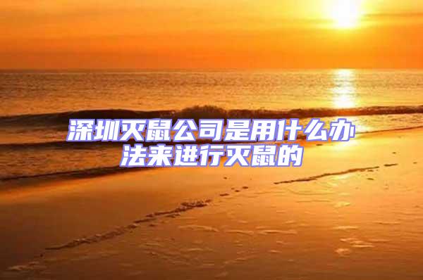 深圳滅鼠公司是用什么辦法來進行滅鼠的