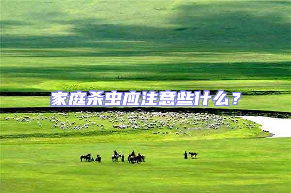 家庭殺蟲(chóng)應(yīng)注意些什么？