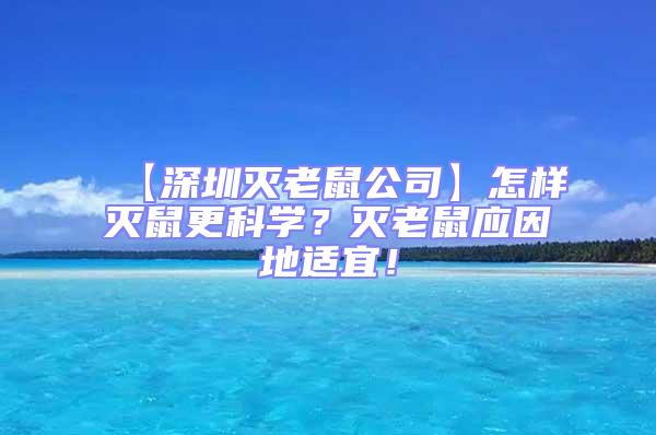【深圳滅老鼠公司】怎樣滅鼠更科學？滅老鼠應因地適宜！