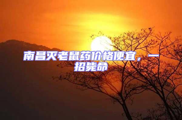 南昌滅老鼠藥價格便宜，一招斃命