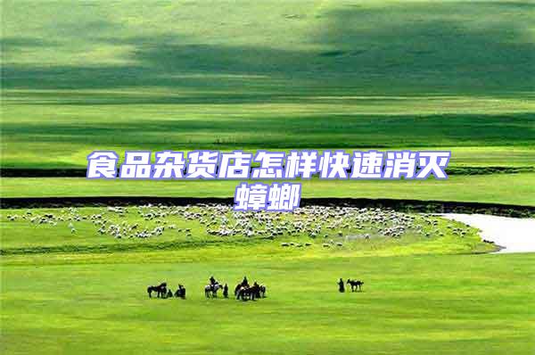 食品雜貨店怎樣快速消滅蟑螂
