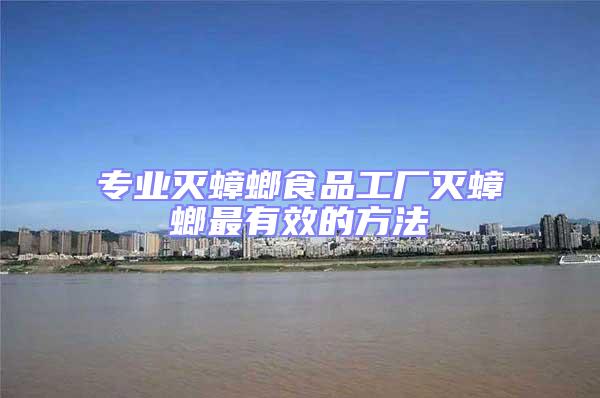 專業滅蟑螂食品工廠滅蟑螂最有效的方法