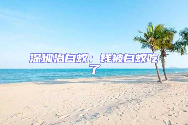 深圳治白蟻：錢(qián)被白蟻吃了