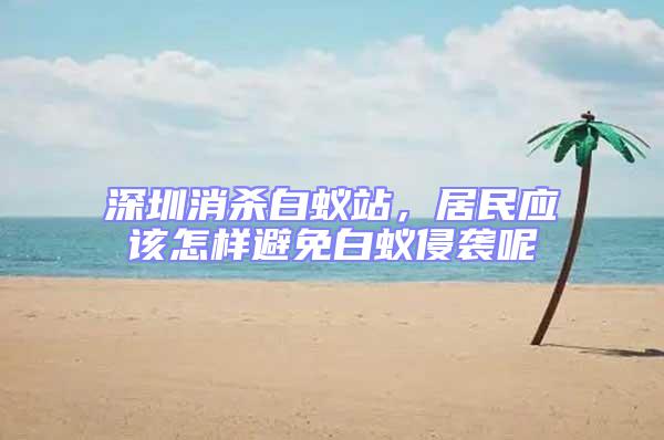 深圳消殺白蟻站，居民應該怎樣避免白蟻侵襲呢