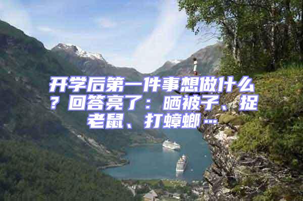 開(kāi)學(xué)后第一件事想做什么？回答亮了：曬被子、捉老鼠、打蟑螂…
