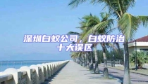 深圳白蟻公司，白蟻防治十大誤區