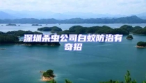 深圳殺蟲公司白蟻防治有奇招