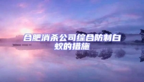 合肥消殺公司綜合防制白蟻的措施