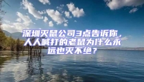 深圳滅鼠公司3點(diǎn)告訴你，人人喊打的老鼠為什么永遠(yuǎn)也滅不絕？
