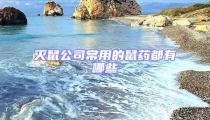 滅鼠公司常用的鼠藥都有哪些