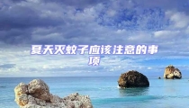 夏天滅蚊子應該注意的事項